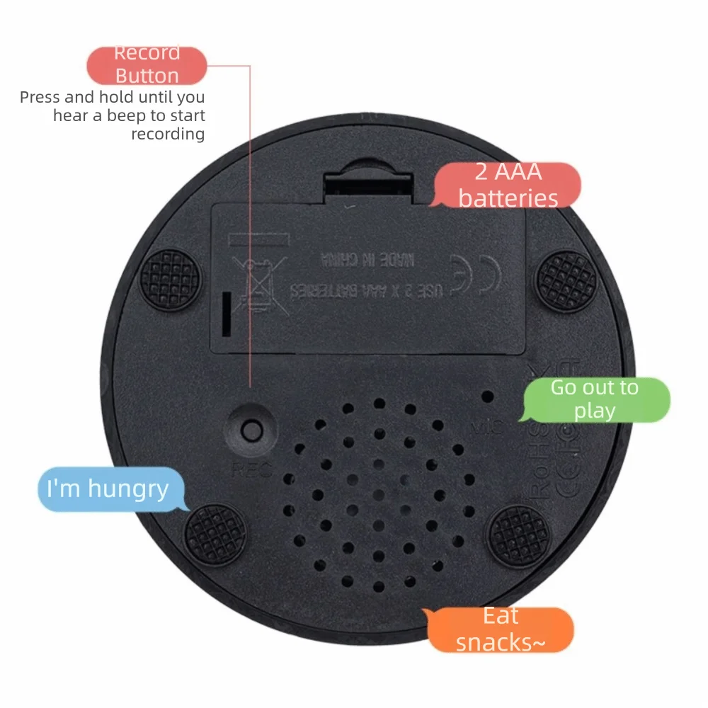 Recordable Pet Talking Button – Dog & Cat Training Clicker Pet Training Button HIP