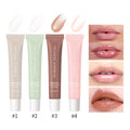 Summer Lip Balm Moisturizing Mirror Lip Gloss Lip Vanilla Mint Iced Coffee Cake Smell Lipstick Transparent Lip Oil Makeup HIP 4pcs1set