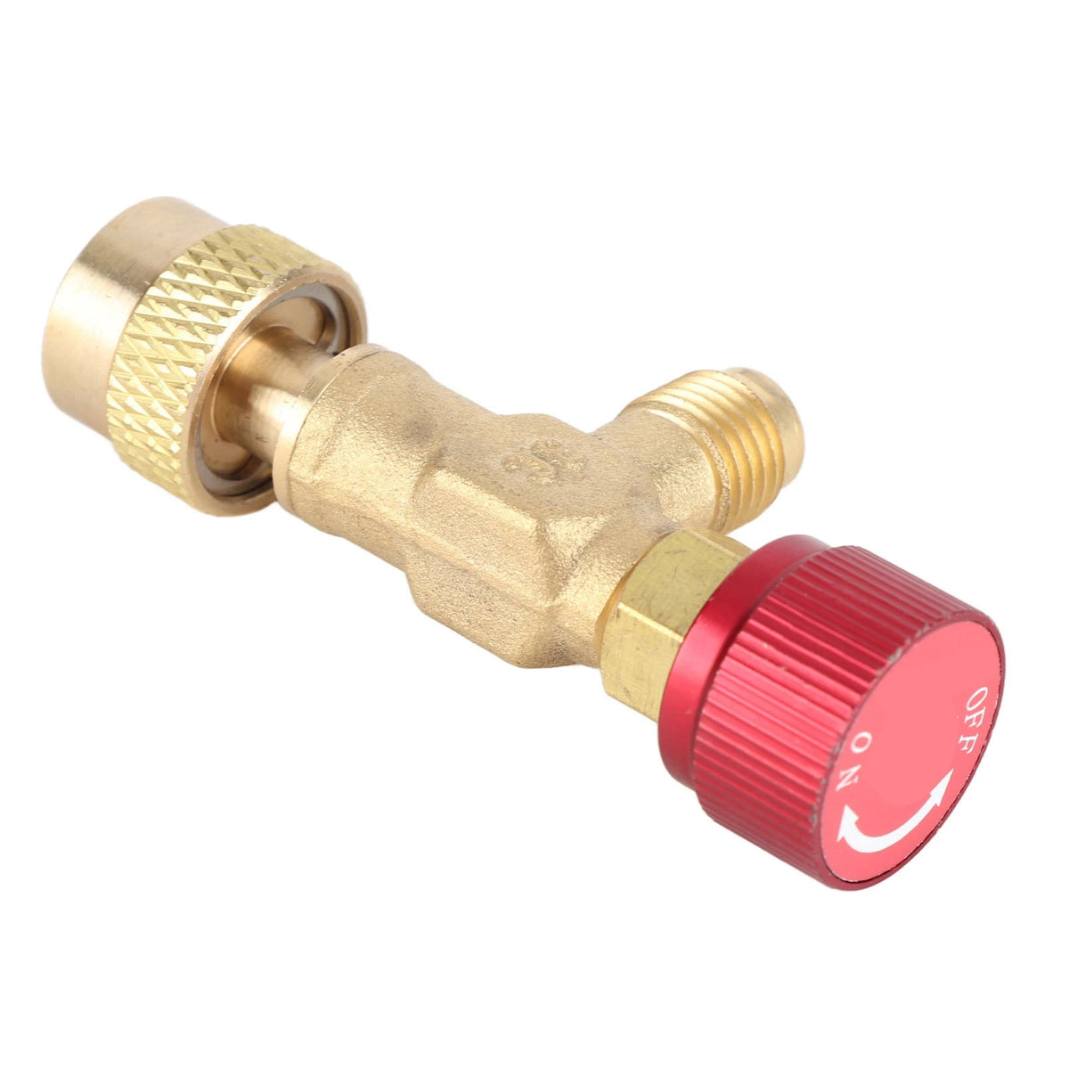 1/4''‑5/16'' Brass Flow Control Valve for Refrigerant Charging Hose R410A HIP