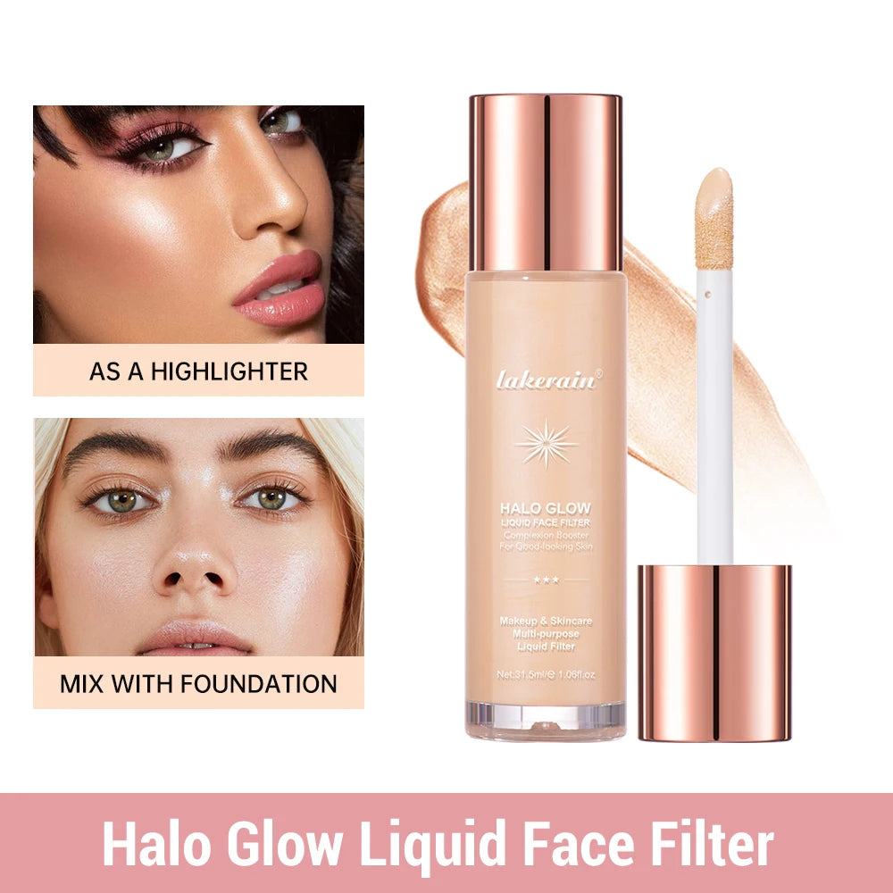 Halo Glow Liquid Face Filter Complexion Booster For A Glowing Liquid Highlighter Face Bronzer Glow Body Face Contour Shimmer Mak HIP