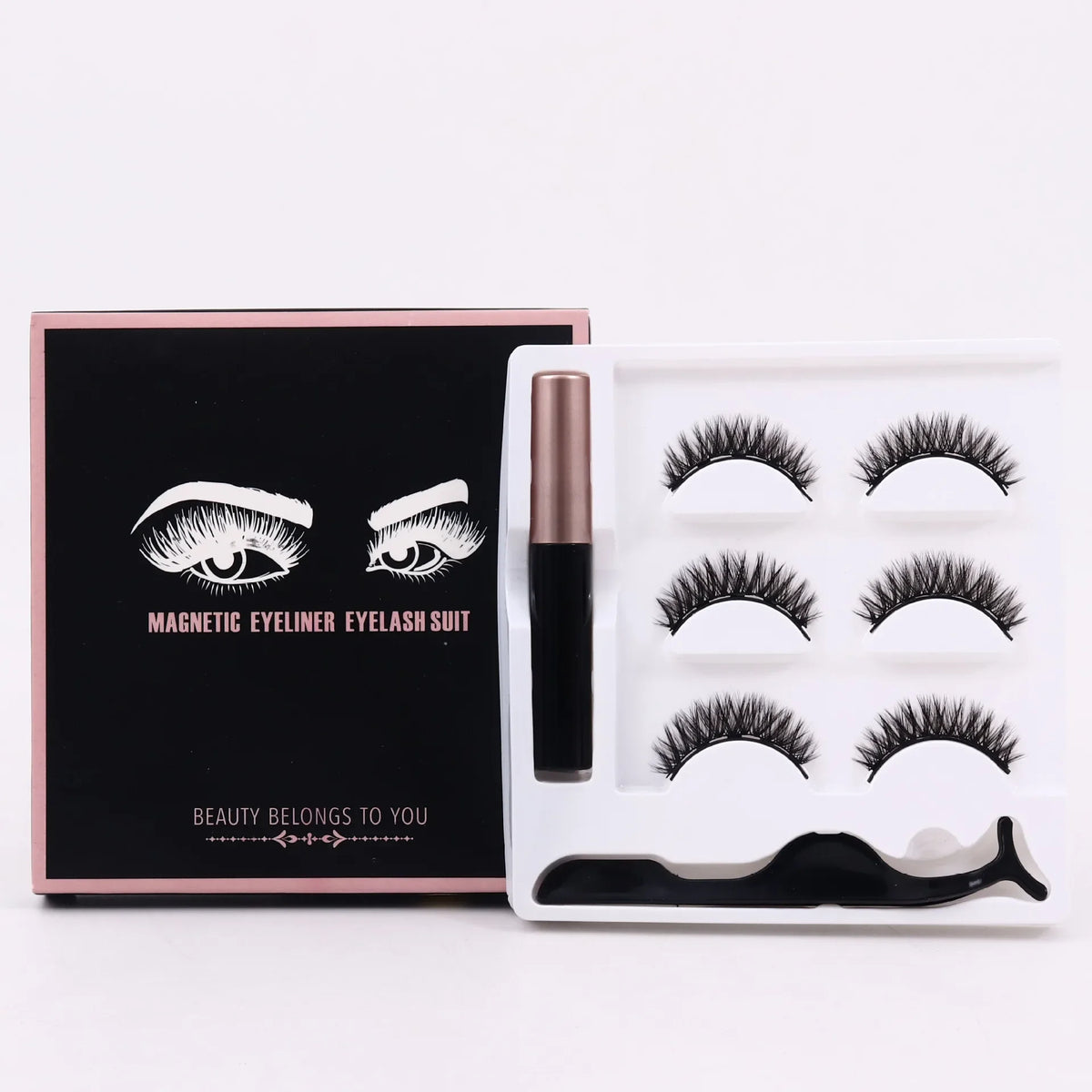 Magnetic Volume Eyelashes Box Package Set Full Strip 5/7/10 Pair Synthetic Natural Cilia False Dramatic Thick Eye Lashes Makeup HIP 3Pair Eyelash 018