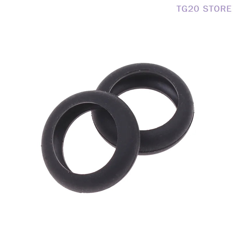 10-Pack Silicone Earphone Shell Cover Rings – 14mm Black Earphone Accessories HIP