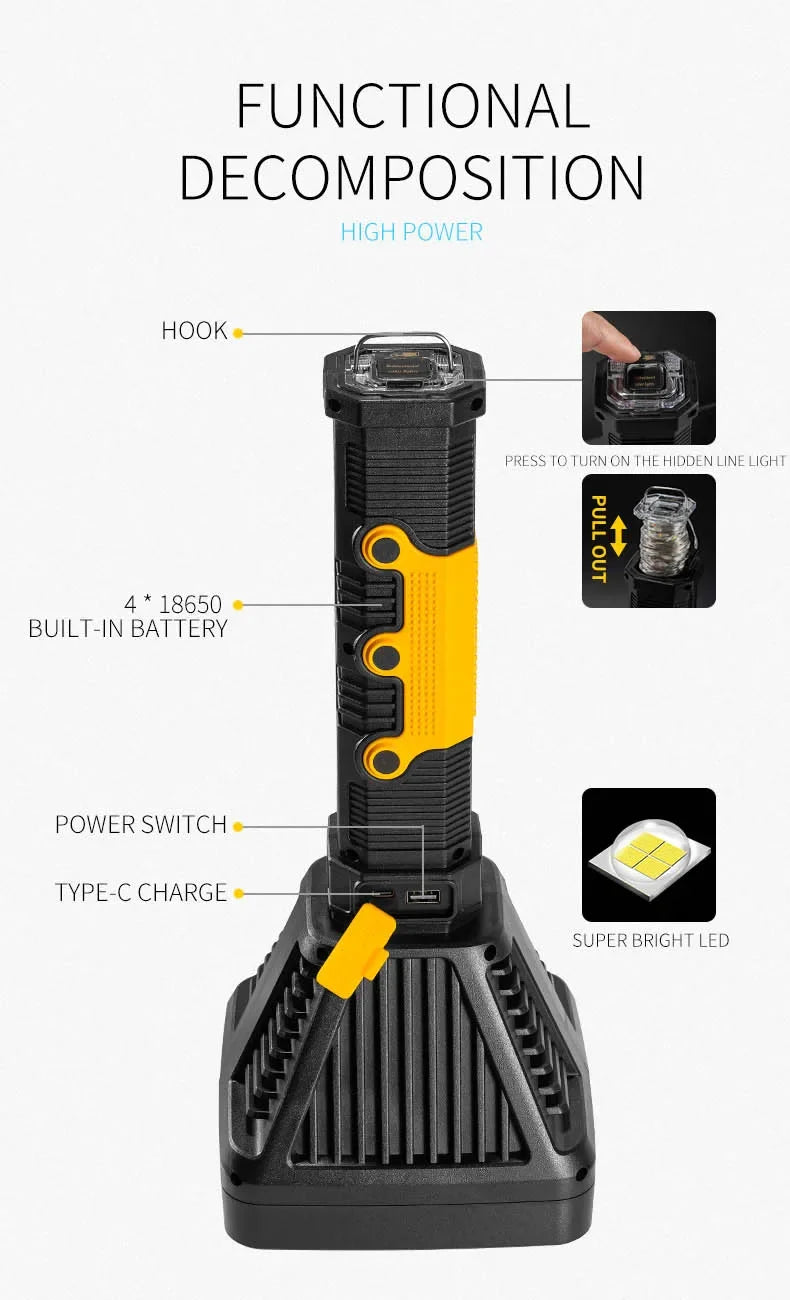 ESMARTER 1300Lm LED Tactical Flashlight – Camping & Hunting LED Tactical Flashlight HIP