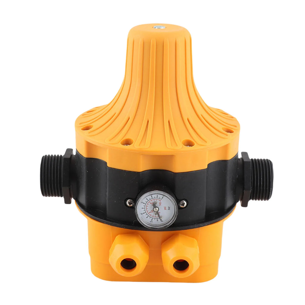 Automatic Pressure Electric Controller with Gauge Home Accessory Pump Pressure Controller Pump Pressure HIP YELLOW No plug