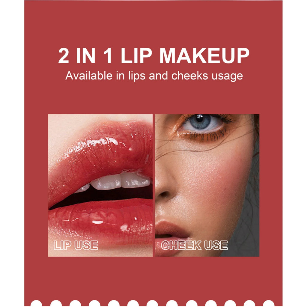 Handaiyan 6-Color Lip Gloss & Cheek Tint – Long-Lasting Stain Lip Gloss Tint HIP