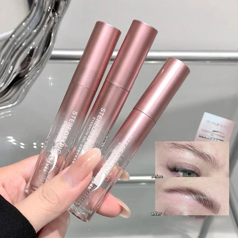 Transparent Waterproof Eyebrow Styling Gel Long Lasting Fixing Brow Soap Cream Makeup Clear Liquid Eyebrow Sealed Layer Cosmetic HIP