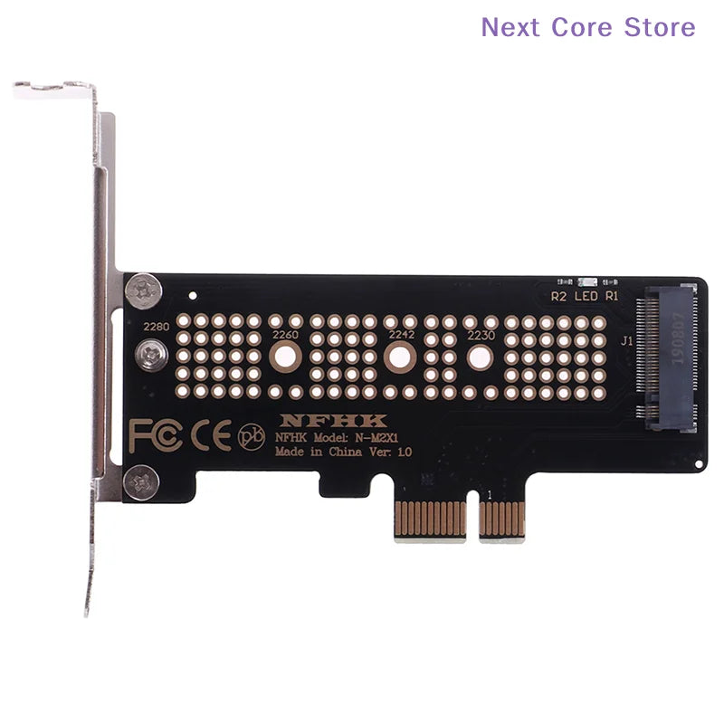 NVMe M.2 NGFF SSD to PCIe X1 Adapter Card with Bracket PCIe SSD Adapter HIP