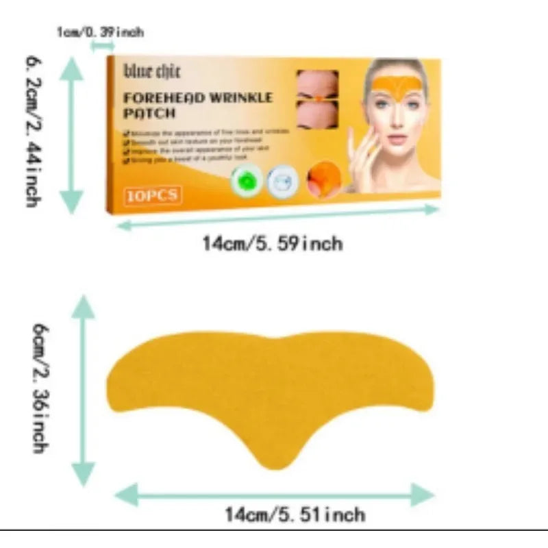 Forehead Wrinkle Patches – Collagen Anti-Aging Gel Mask (10 Pcs) Collagen Wrinkle Patch HIP