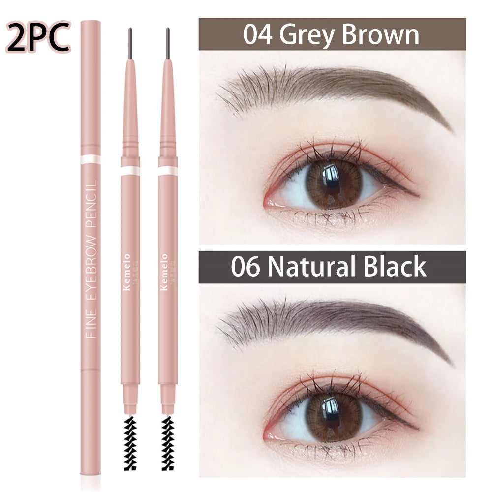 Waterproof Double-Ended Eyebrow Pencil – 1.5mm Ultra Fine Tip