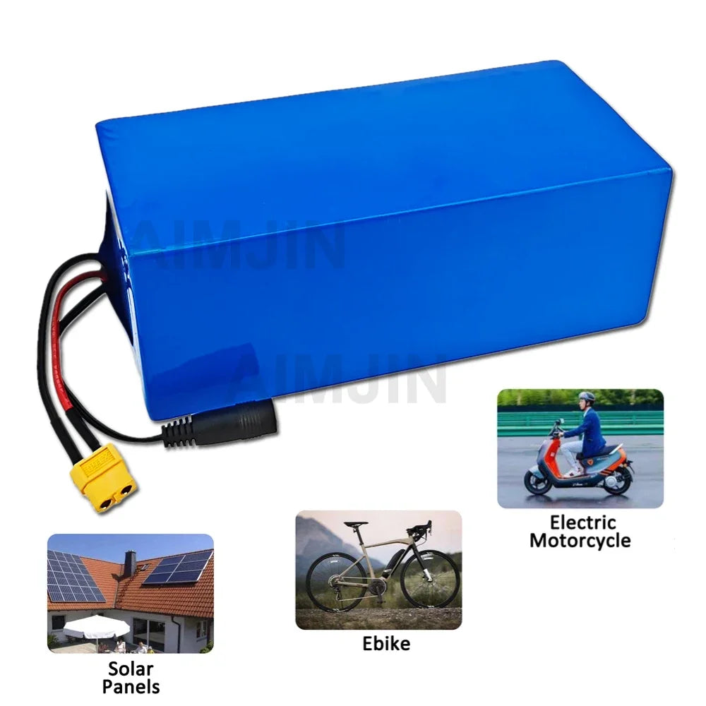 36V 10.4Ah 18650 Lithium Battery 10S4P with BMS for E-Bike E-Bike Battery Pack HIP