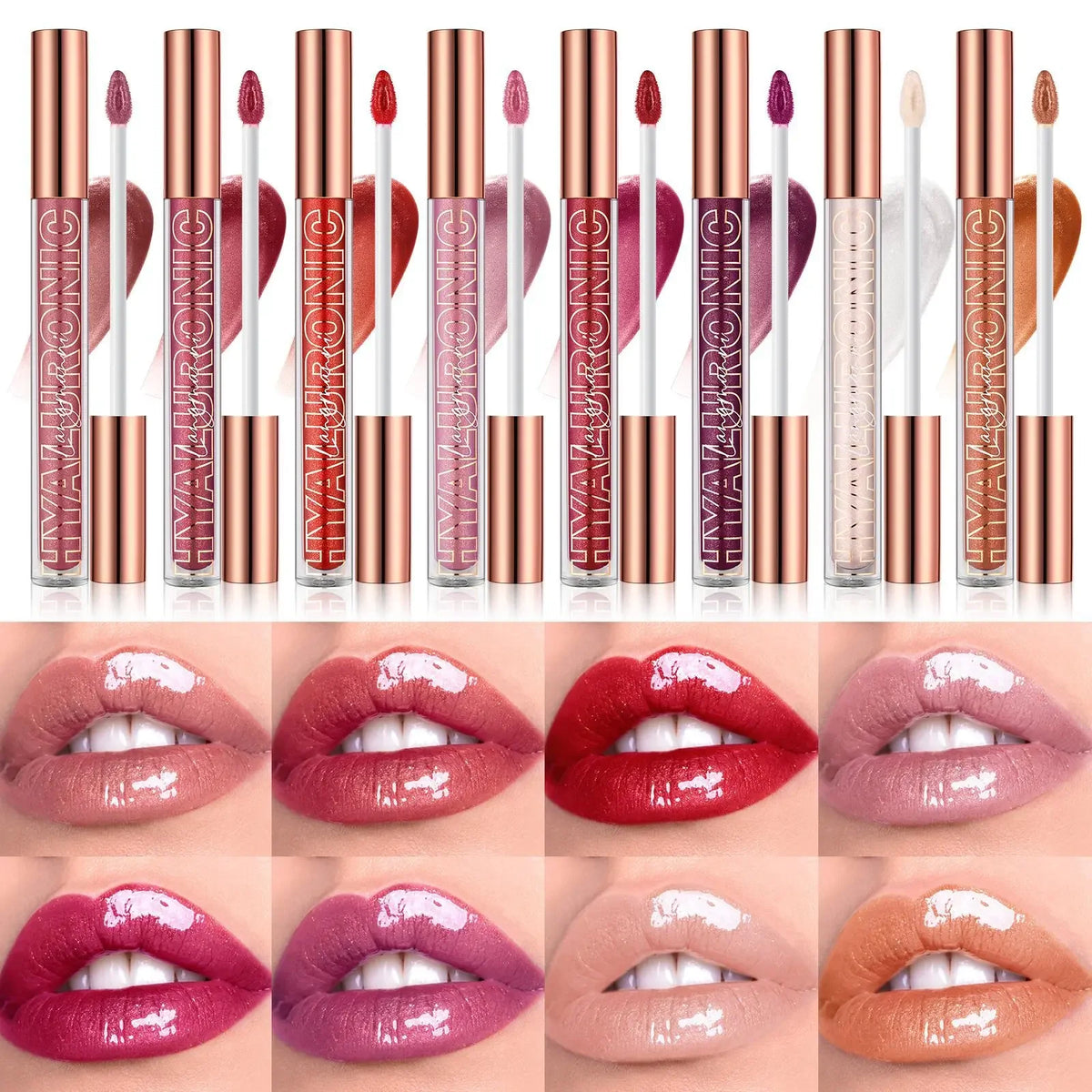 Hyaluronic Acid Glitter Lip Gloss – 8 Shades | Langmanni Glitter Lip Gloss HIP
