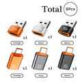 USB 3.0 to USB-C Fast Transfer & PD Charging Adapter USB-C Adapter HIP 6PCS all color