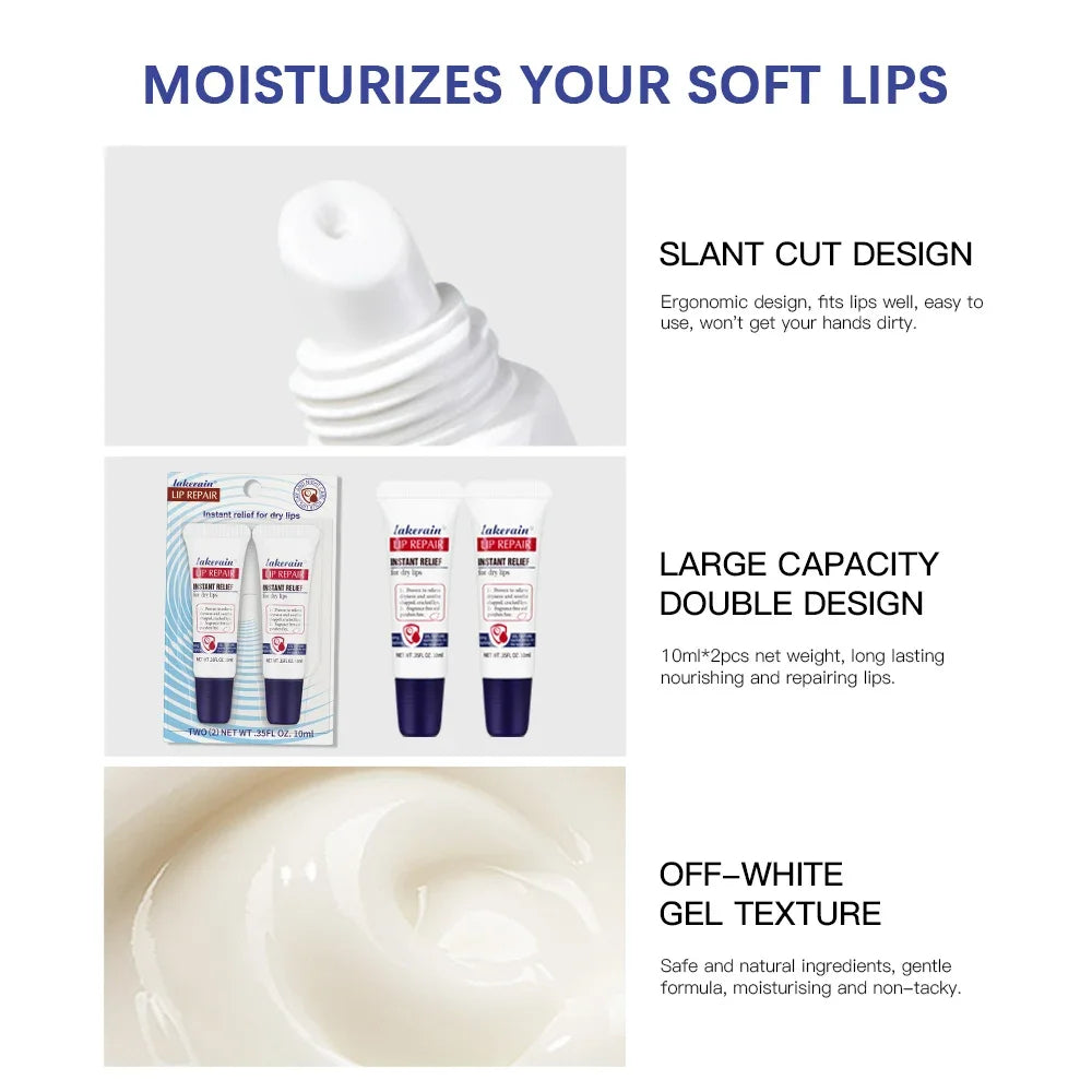 Lakerain Moisturizing Lip Repair Cream | Liquid Balm & Makeup Base Lip Repair Balm HIP
