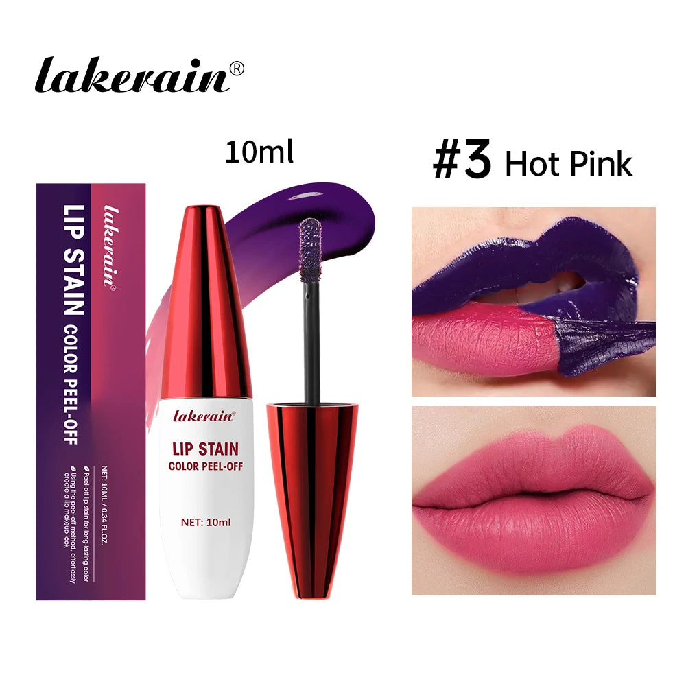 Lip Stain Peel Off 24 Hours Water Resistant Lipsticks Makeup Liquid Lipstick Matte Lipstick for Lips Stick Free Shipping Ink HIP 3