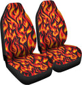 Fire Blue Flame Car Seat Covers – Universal 2-Piece Front Set Car Seat Covers HIP 2