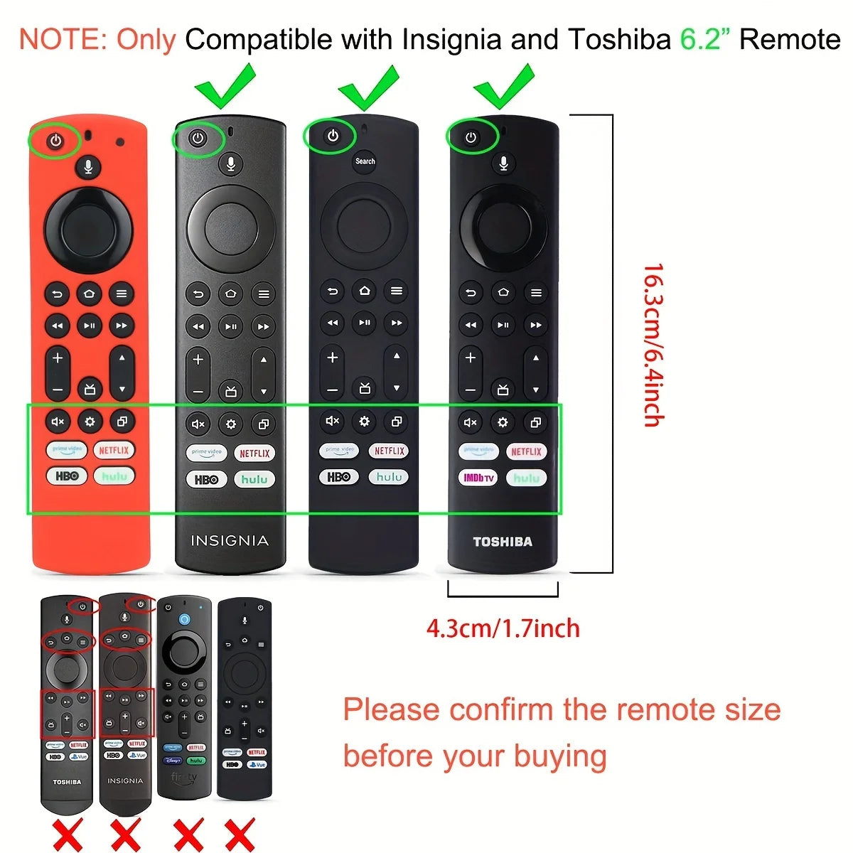 Glow in the Dark Silicone Remote Case for Fire TV & Alexa Remote Control Case HIP