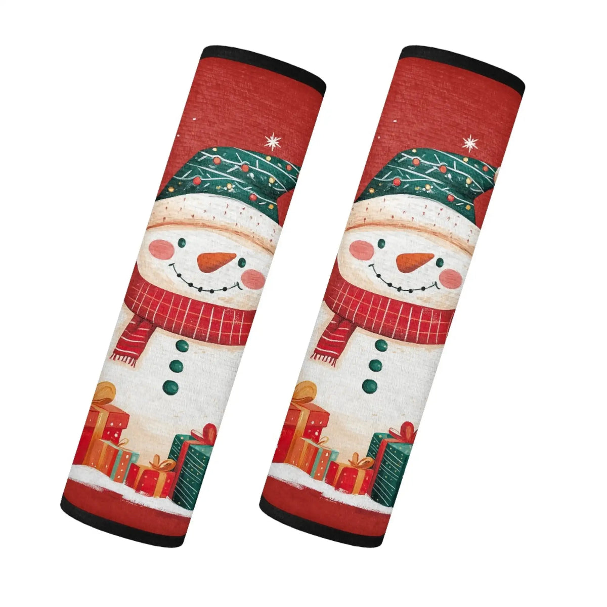 Snowman Car Seat Belt Cover Pads – 2-Pack Universal Fit Seat Belt Cover HIP