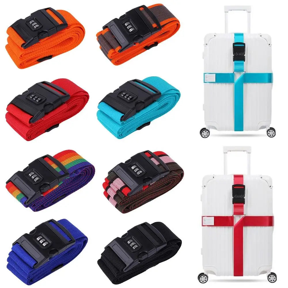 Adjustable Luggage Strap with Password Lock – Anti-Theft Luggage Security Strap HIP