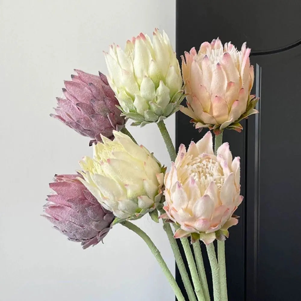Large Artificial King Protea Flower – Multicolor Wedding Décor Artificial Flower HIP
