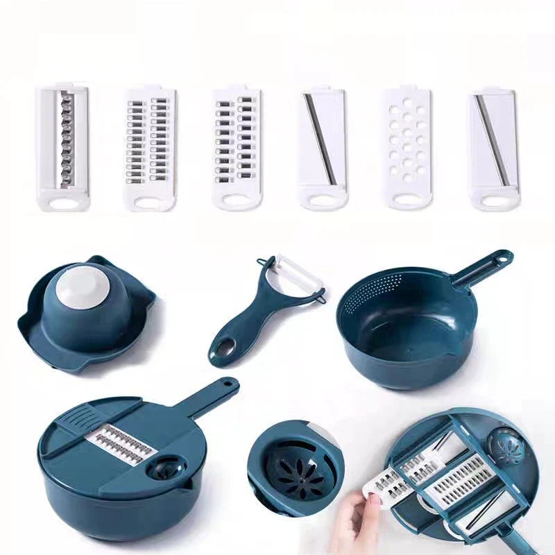 Multifunctional Vegetable Chopper & Manual Shredder | 3 Colors Vegetable Chopper Grater HIP