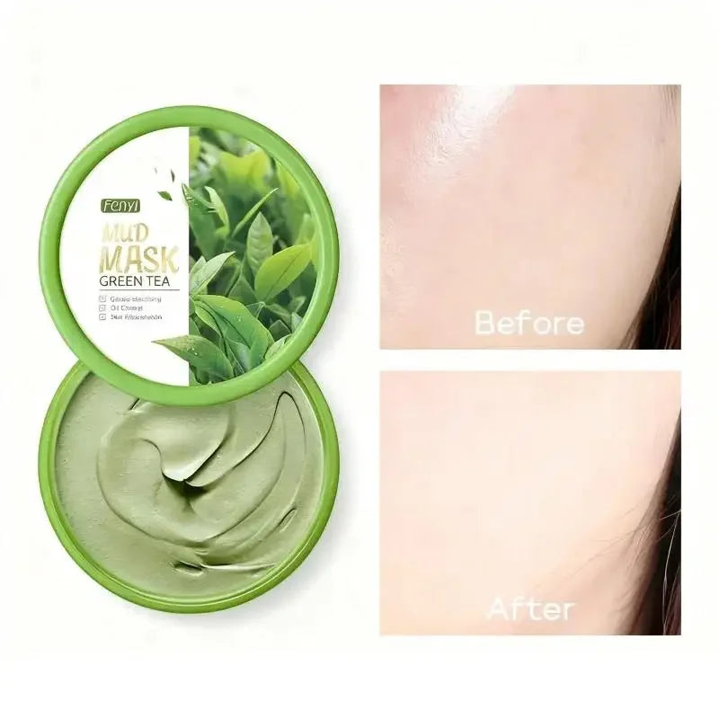 FENYI Green Tea Mud Mask 100g – Cleanse, Hydrate & Brighten Green Tea Mud Mask HIP