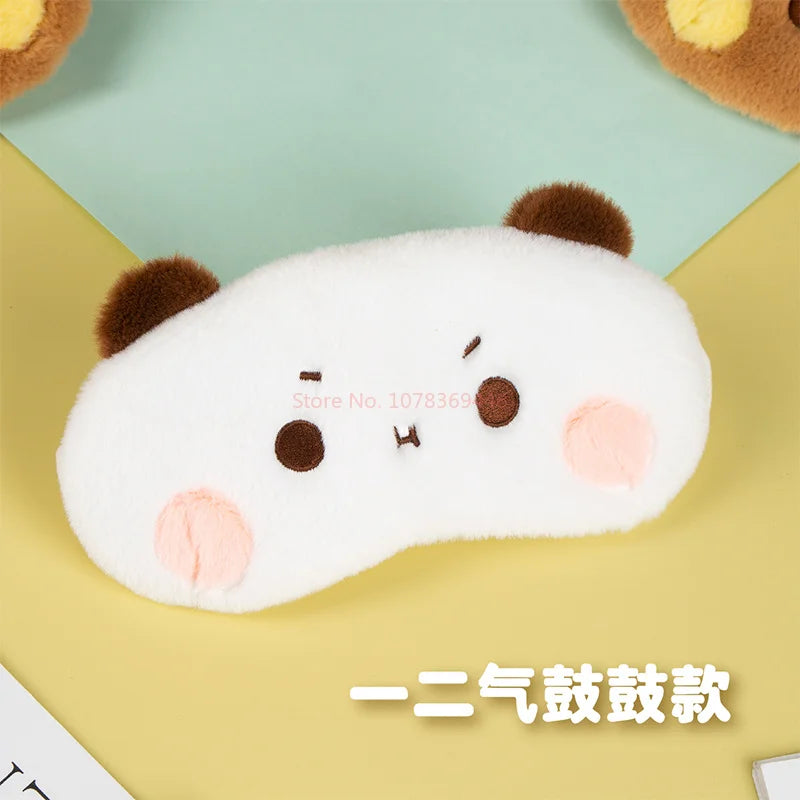 Bubu & Yier Panda Plush Eye Mask – Cute Couple Sleep Gift Plush Sleep Mask HIP