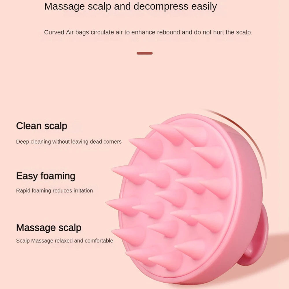 Plastic Silicone Massage Comb Clean The Scalp Thoroughly Scalp Massage Easy Foaming Head Massage Brush Shampoo Brush Bath Comb HIP