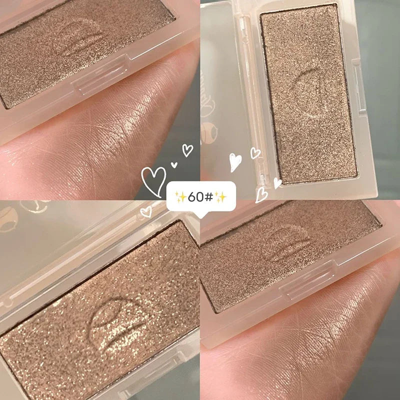 Single Eyeshadow Blush Concealer Blush Highlighter Palette Combination Shimmer Brighten Waterproof Matte Non-Smudge Cosmetic HIP 60 Eyeshadow