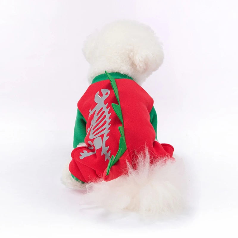 Halloween & Christmas Dog Costume – Warm Plush Outfit for Puppies Dog Costume HIP