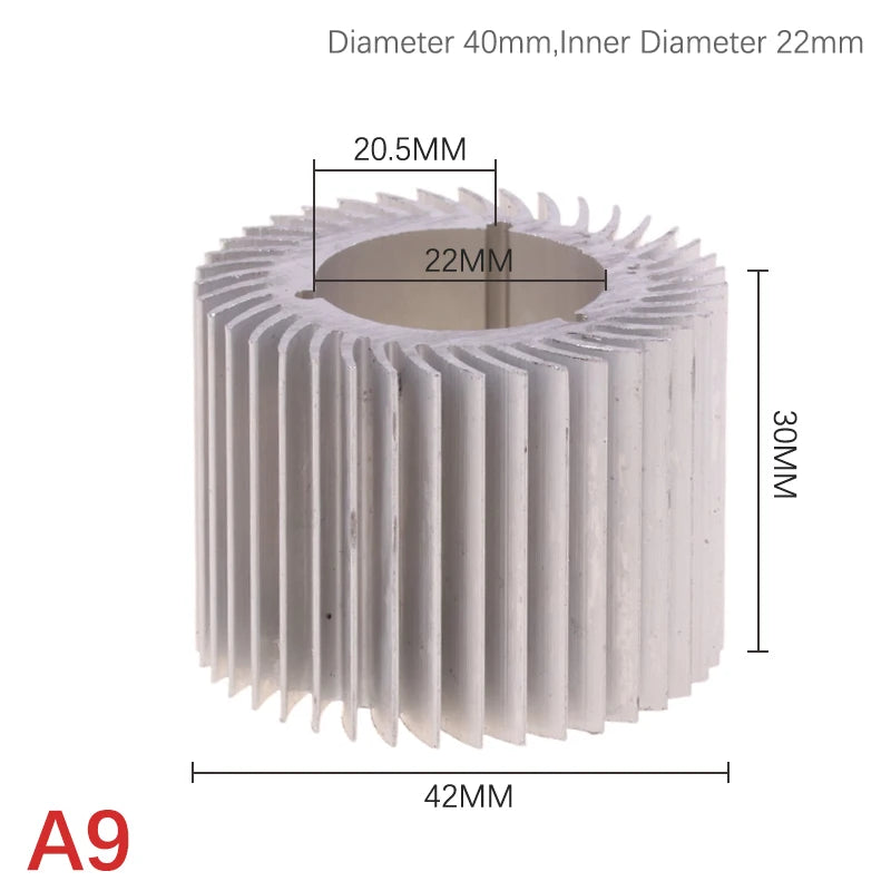 Aluminum LED Heatsink Radiator 20–40mm | 1W & 3W LED Bulbs LED Heatsink Radiator HIP A9