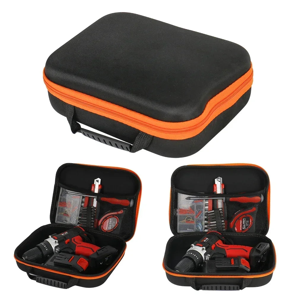 Electric Drill Carry Case Travel Case Portable Electrician Hardware Tool Box Carrying Case for Pliers Wrench Electric Grinder HIP
