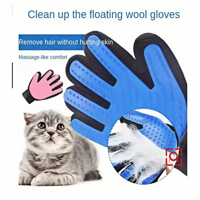 Silicone Pet Grooming Glove – Dog & Cat Deshedding Brush Pet Grooming Glove HIP