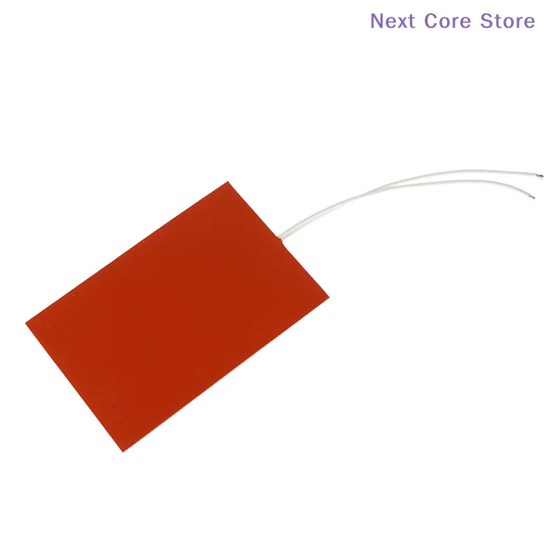 Silicone Heating Pad 60W 12V Flexible Heat Mat for 3D Printer Silicone Heating Pad HIP