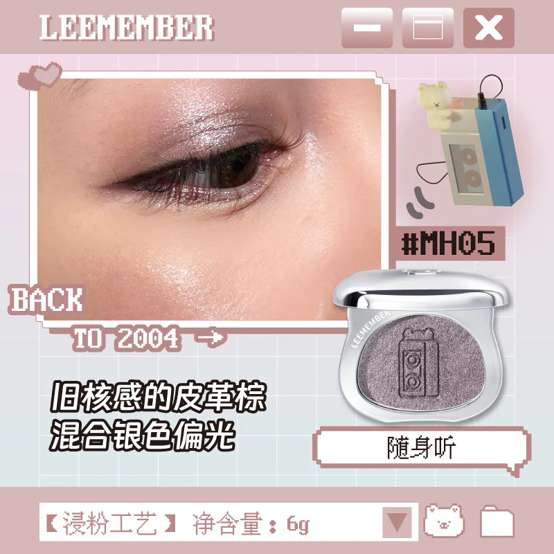 LEEMEMBER Dual Color Blush & Highlighter Palette – Satin Glow Blush Highlighter Palette HIP MH05