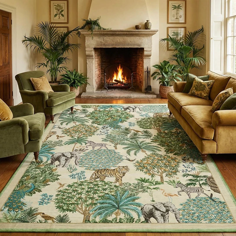 Soft Plush Non-Slip Machine Washable Large Area Rug | Geometric Large Area Rug HIP