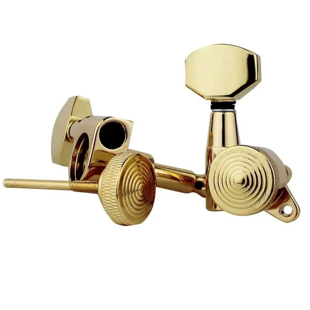 6-Piece Guitar Locking Tuners – Silver, Gold & Black Guitar Locking Tuners HIP
