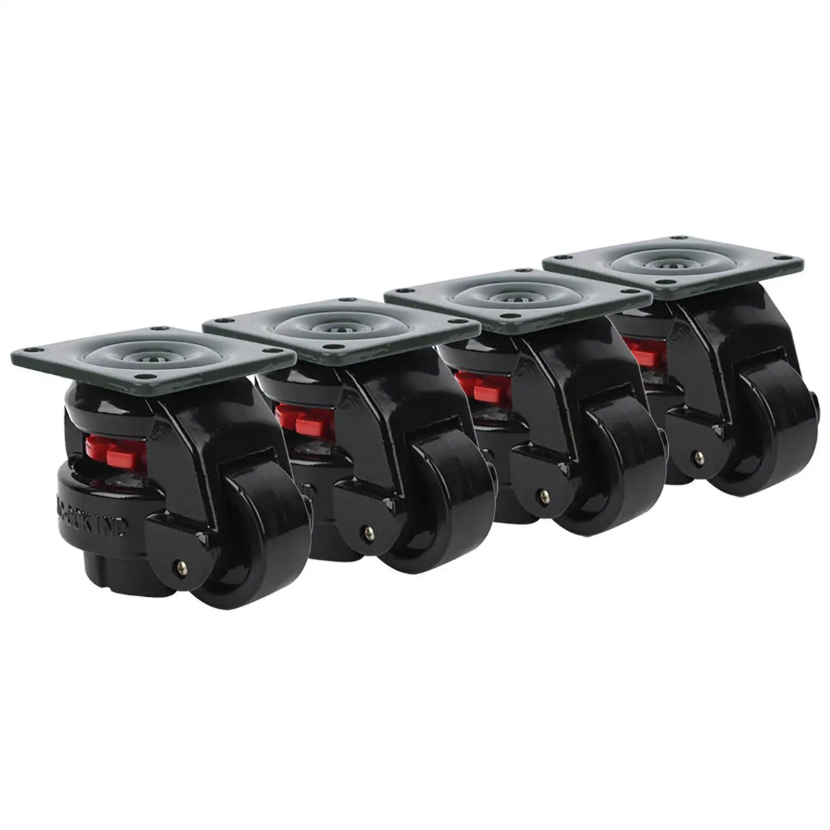 4pcs Level Adjustment Caster GD‑60F Heavy Duty Industrial Roller Wheel Leveling Caster Wheels Industrial Roller Wheel HIP