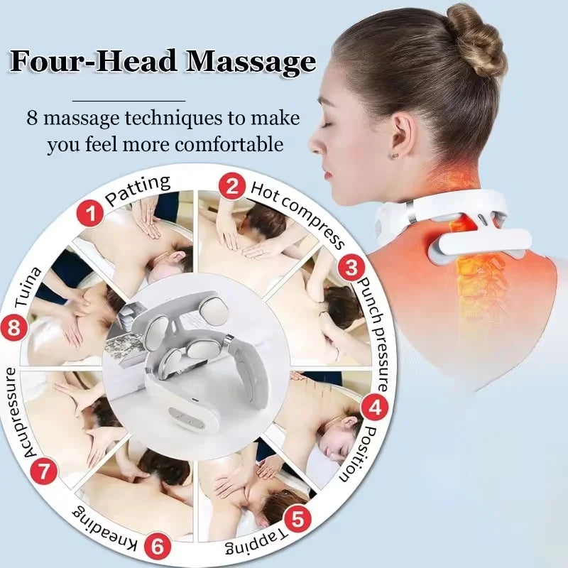 Portable Electric Neck & Shoulder Massager – Rechargeable Electric Neck Massager HIP