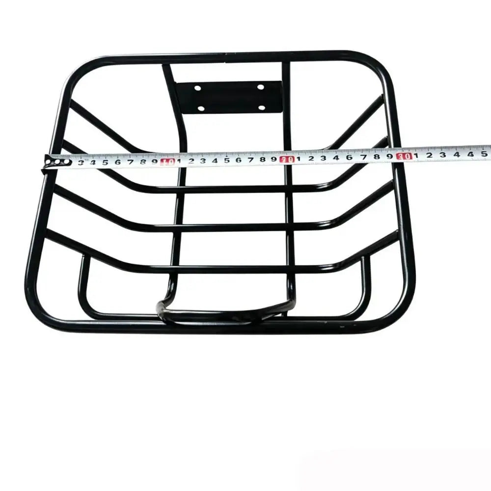 Metal Bike Rear Basket – Adjustable, Heavy Duty Black Bike Rear Basket HIP