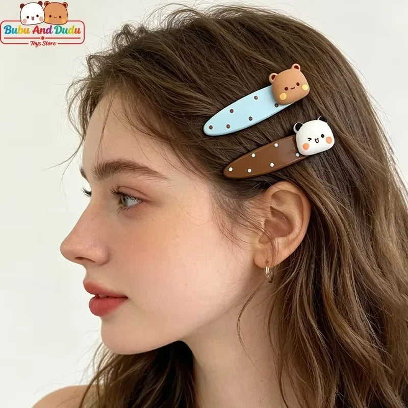 Panda Bubu & Dudu Cartoon Hair Clips – Cute Anime Hairpin Set Anime Hair Clips HIP