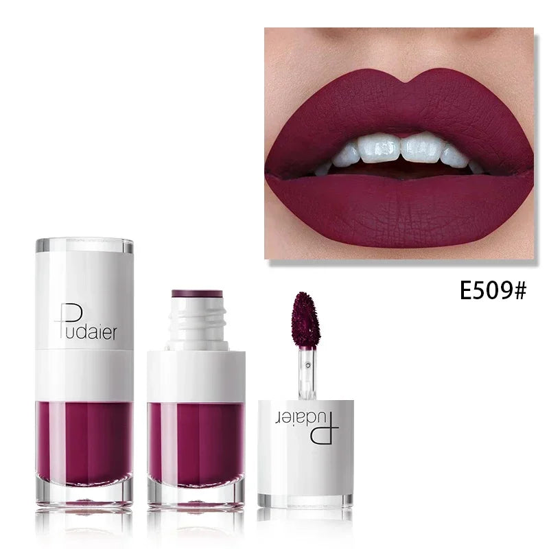 Red Lip Makeup Tattoo Long Lasting Lip Tint Matte Plumper Lip Gloss Liquid Matte Lipstick Waterproof Rouge HIP E509