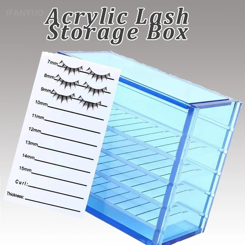 5 Layers Eyelash Extensions Storage Box Muti-color Grafting False Eyelash Organizer Display Stand for Lash Salon Makeup Supplies HIP