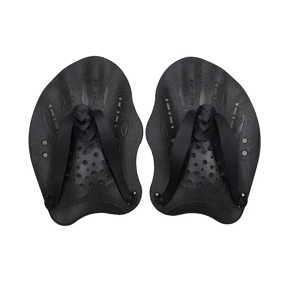 Freestyle Swim Hand Paddles – Kids & Adults | Silicone Straps Swim Training Paddles HIP
