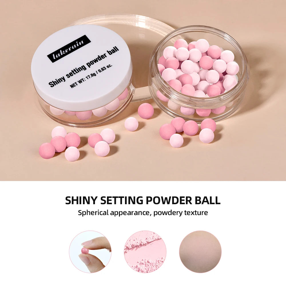 Pearl Ball Setting Powder Ball Face Ball Powder Matte Translucent Setting Powder Cosmetics Oil-control Velvety Lasting Makeup HIP