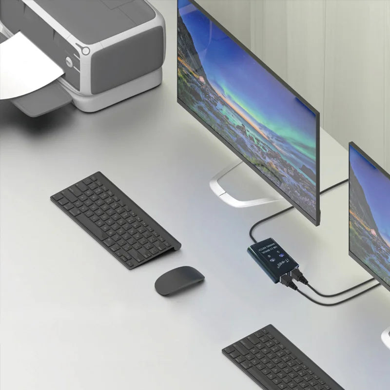 USB 2-Port Printer Switch HUB – Share Printer with 2 PCs USB Printer Switch HIP