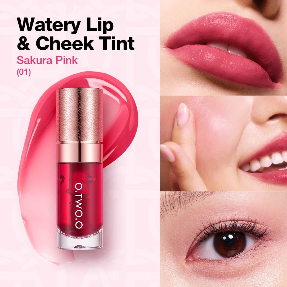 O.TWO.O Waterproof Lip & Cheek Tint – Multi-Use Blush Gloss Lip & Cheek Tint HIP