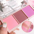 HISYI Three-Color Matte Blush – Natural Long-Lasting Finish Matte Blush Palette HIP H1909-02