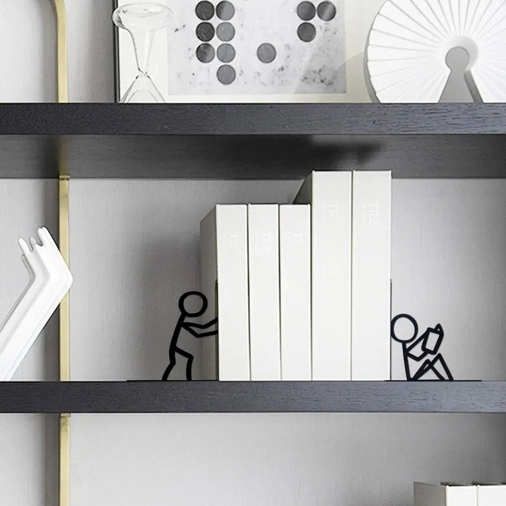 Unique Metal Decorative Bookends – Book Lover Desk Gift Decorative Bookends HIP