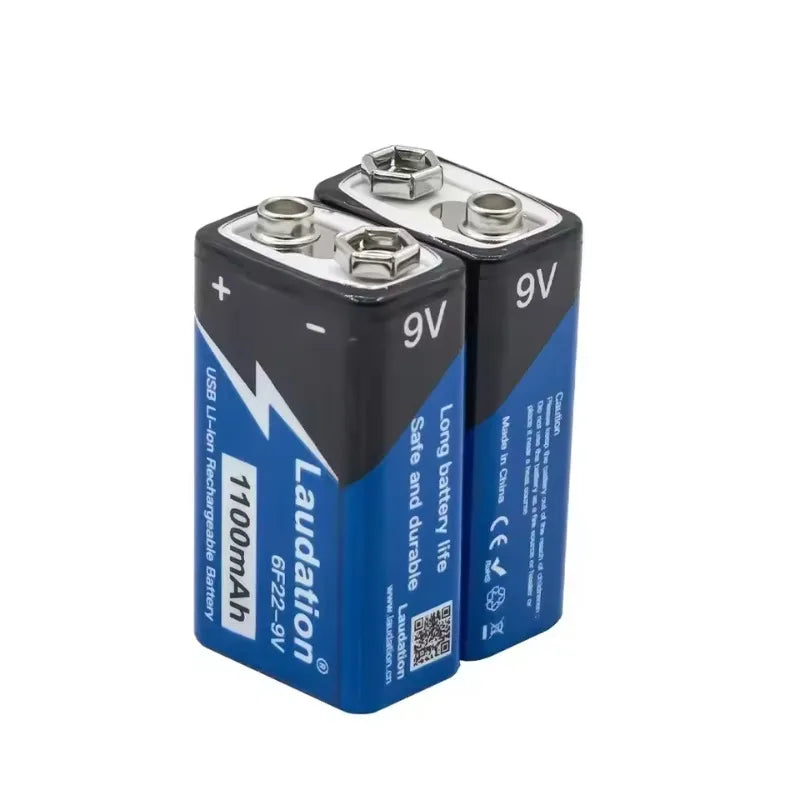 SUYIJIA 9V 1100mAh Li-Ion Rechargeable Battery Type-C USB Rechargeable Battery HIP