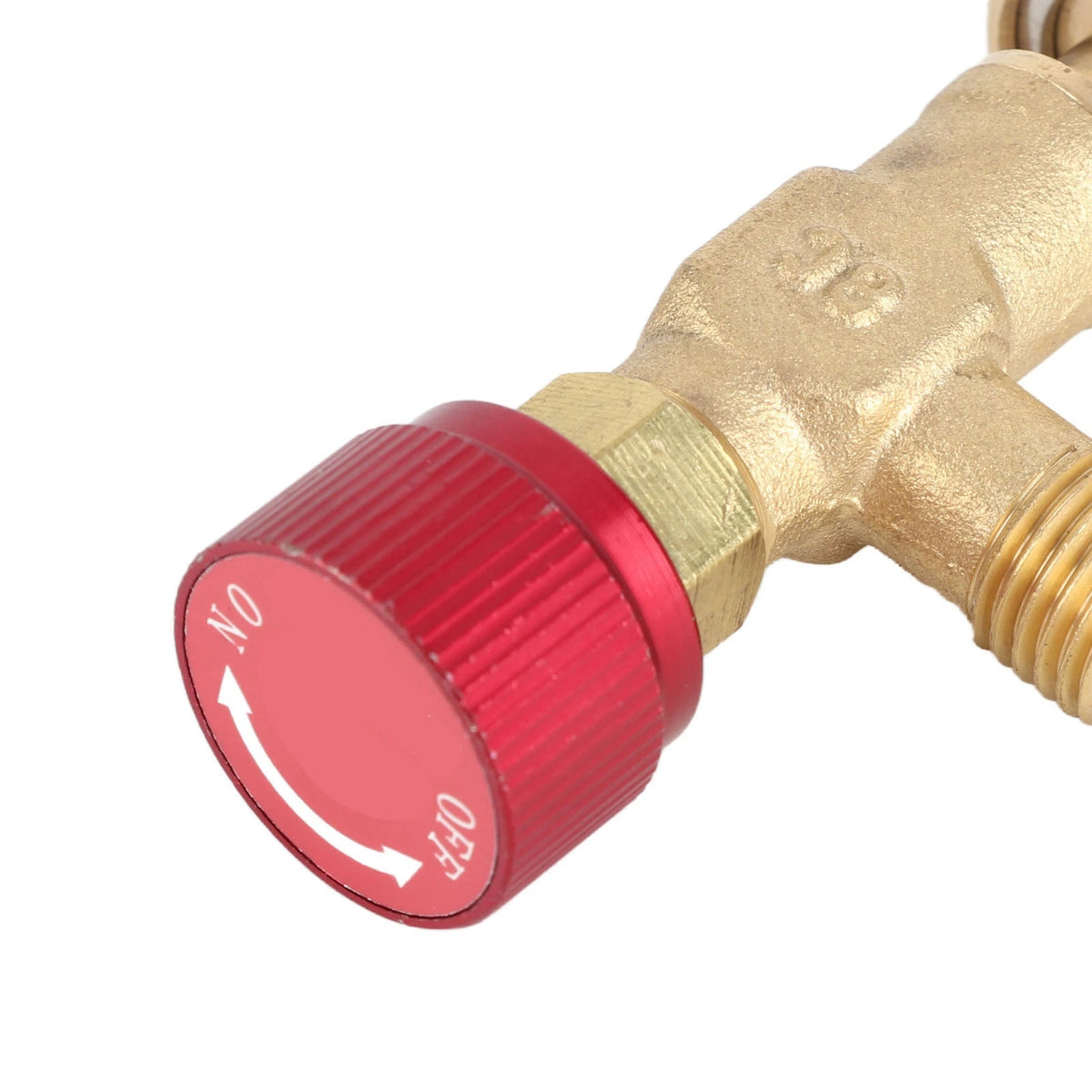 1/4''‑5/16'' Brass Flow Control Valve for Refrigerant Charging Hose R410A HIP